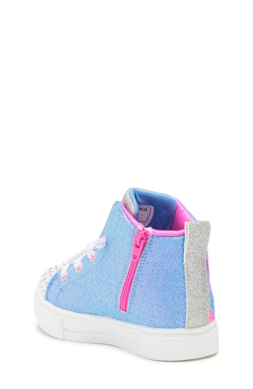 Shop Skechers Kids' Twinkle Sparks Light-up High Top Sneaker In Multi