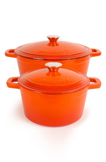 Berghoff Neo 4-piece 3-quart Cast Iron Set In Orange
