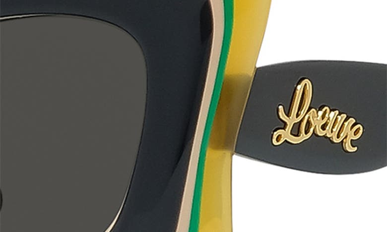 Shop Loewe X Paula's Ibiza 50mm Butterfly Sunglasses In Grey/ Other / Smoke
