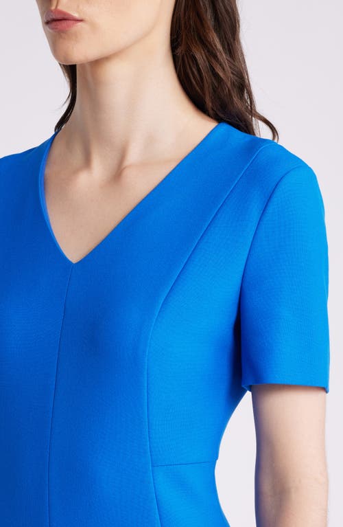 Hugo Boss Boss Damaisa Sheath Dress In Sonic Blue