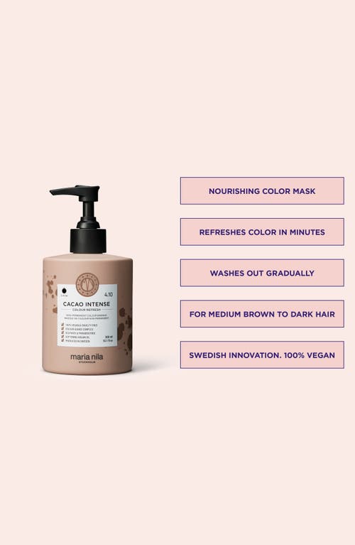 Shop Maria Nila Colour Refresh Hair Mask In Cacao Intense