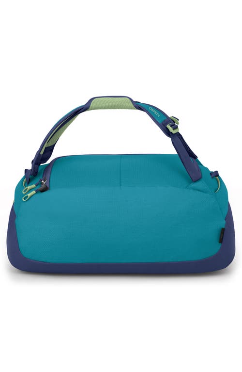 Shop Osprey Daylite 30l Duffle Bag In Blue Spikemoss/alkaline