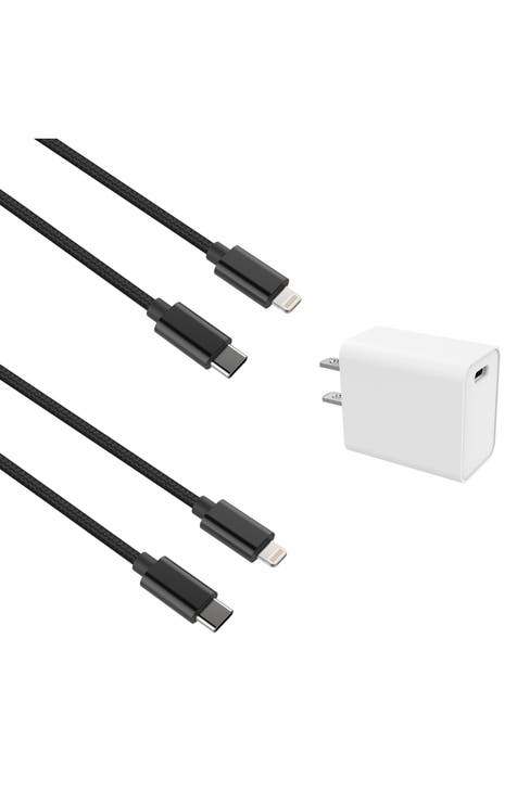 10 ft. Tough Lightning To USB-C Cable – Tzumi®