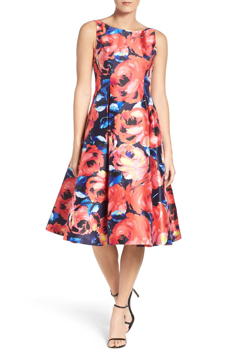 Adrianna Papell Floral Dress (Regular & Petite) | Nordstrom