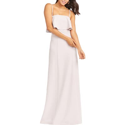 Show Me Your Mumu Monaco Strapless Ruffle Bodice Evening Gown, Pink