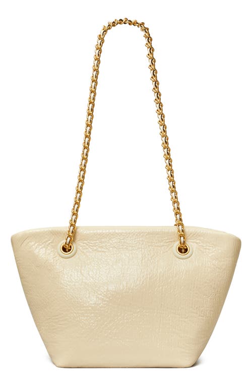 Shop Tory Burch Small Ella Crinkle Chain Convertible Crossbody Bag In Oats