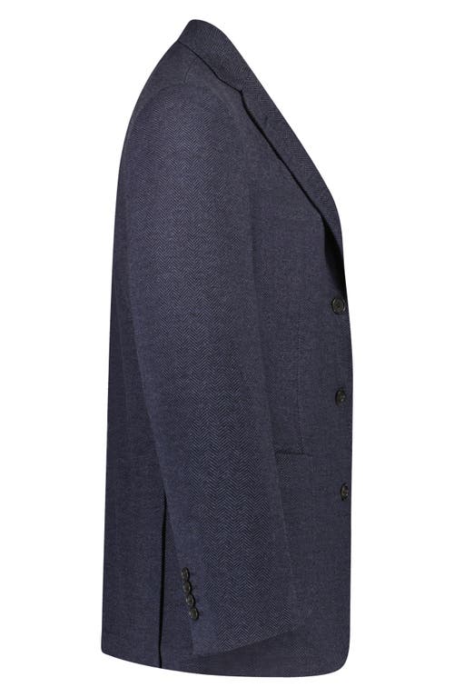 Shop Brooks Brothers Fancy Regent Fit Wool Blend Sport Coat In Navy Hb