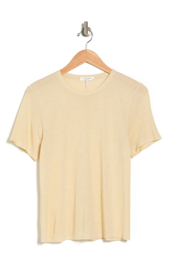 Rag & Bone Michal Stripe T-shirt In Warm Khaki