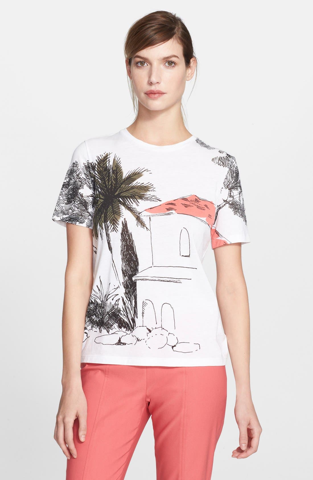 Tory Burch Cotton Jersey Tee Nordstrom