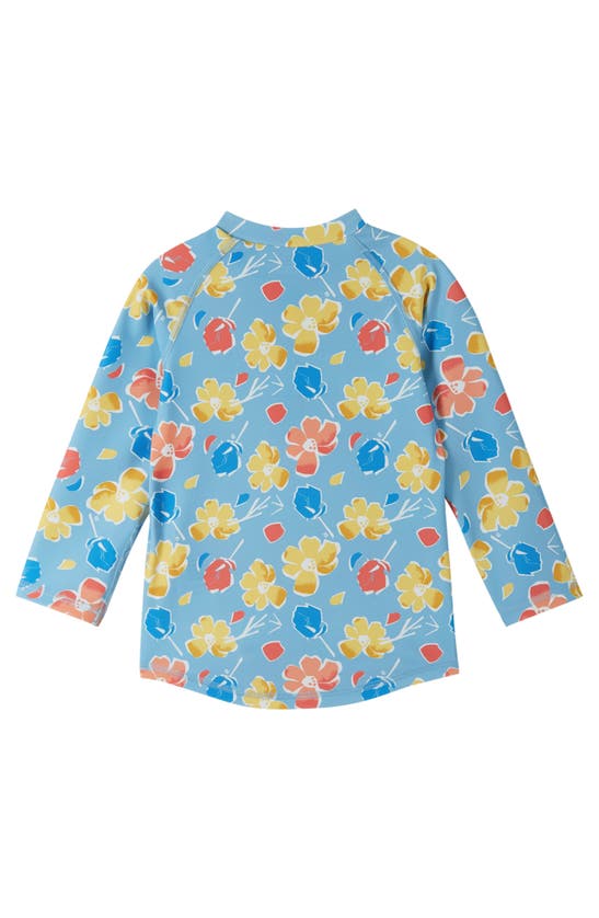 Shop Reima Kids' Uiva Short Sleeve Rashguard In Frozen Blue