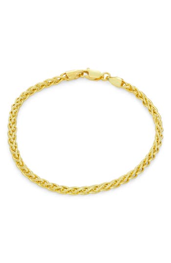 Fzn Wheat Chain Bracelet In Yellow