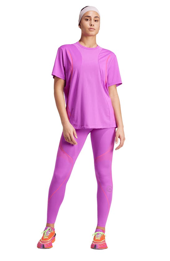 Shop Adidas By Stella Mccartney Truepace Running Leggings In Shock Purple
