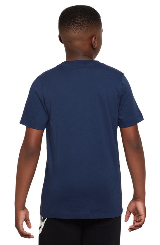 Shop Nike Kids' Sportswear Graphic T-shirt In Midnight Navy