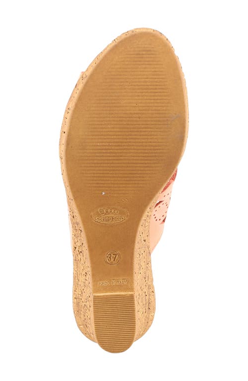 Shop Spring Step Flamyo Platform Wedge In Peach