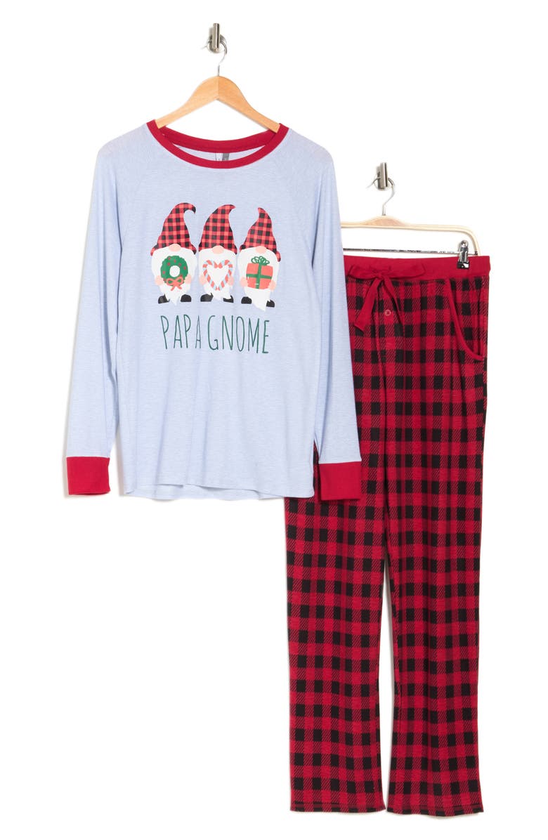 JACLYN Dad Mom Whisperluxe Jingle All The Way 2 Piece Pajama Set Jaclyn dad mom whisperluxe jingle all the way 2 piece pajama set