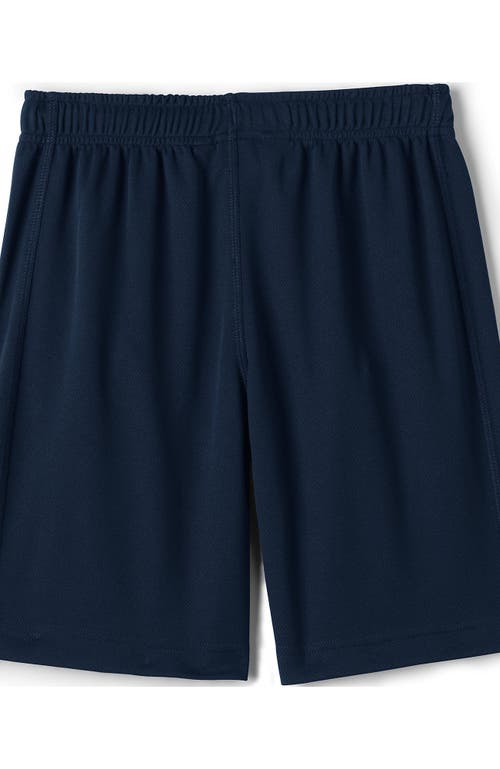 Shop Lands' End School Uniform Boys Mesh Gym Shorts In Classic Navy