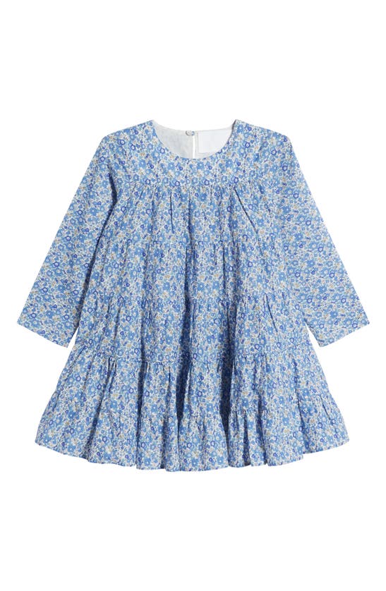 Shop Merlette X Liberty London Kids' Soliman Floral Print Dress In Liberty Blue Print