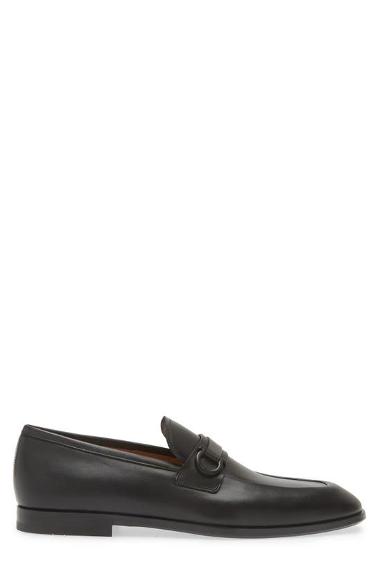 Ferragamo Florio Loafer In Nero New Biscotto