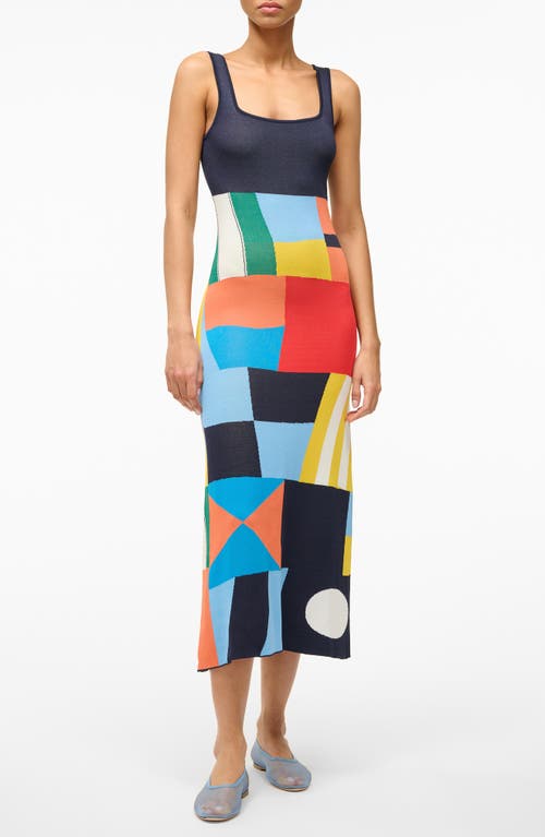 STAUD Katie Colorblock Sleeveless Sweater Dress Sails Up at Nordstrom,