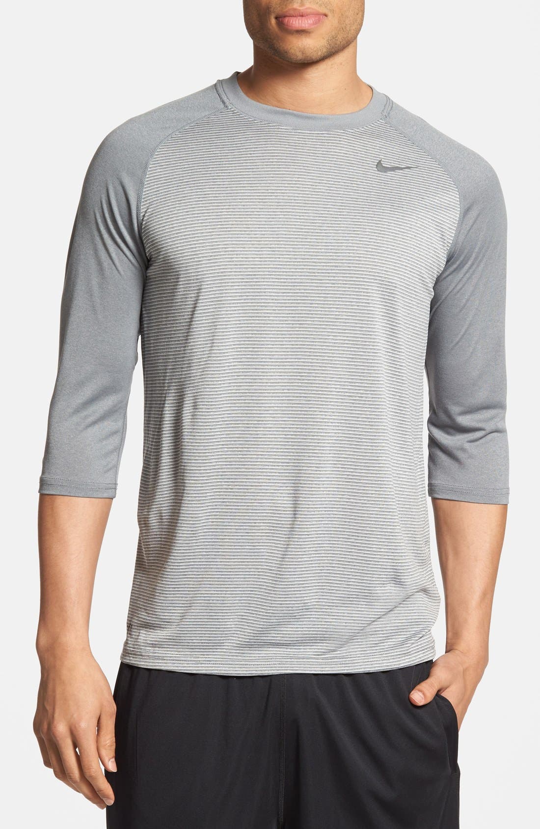 Nike DriFIT Three Quarter Length Raglan Sleeve TShirt Nordstrom
