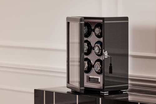 Rapport London Formula Six Watch Winder In Carbon Fibre