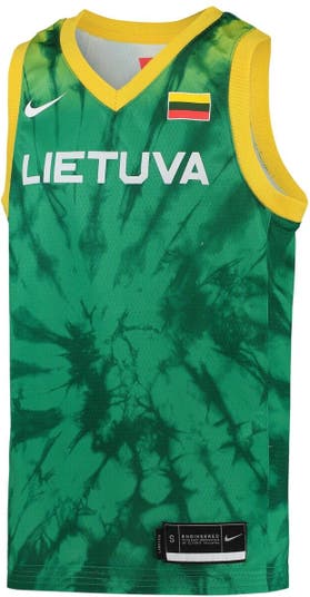 Youth Nike Green Lithuania Basketball 2020 Summer Olympics Replica Team Jersey
