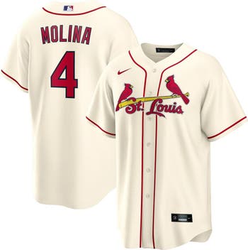 Men's Nike Yadier Molina White St. Louis Cardinals Home Replica Player Name  Jersey