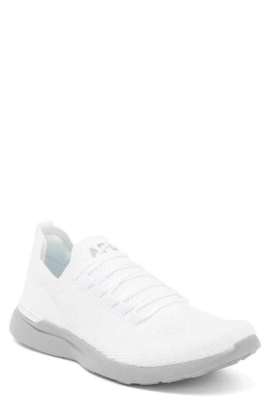 Apl Athletic Propulsion Labs Techloom Breeze Sneaker In White / White / Cement