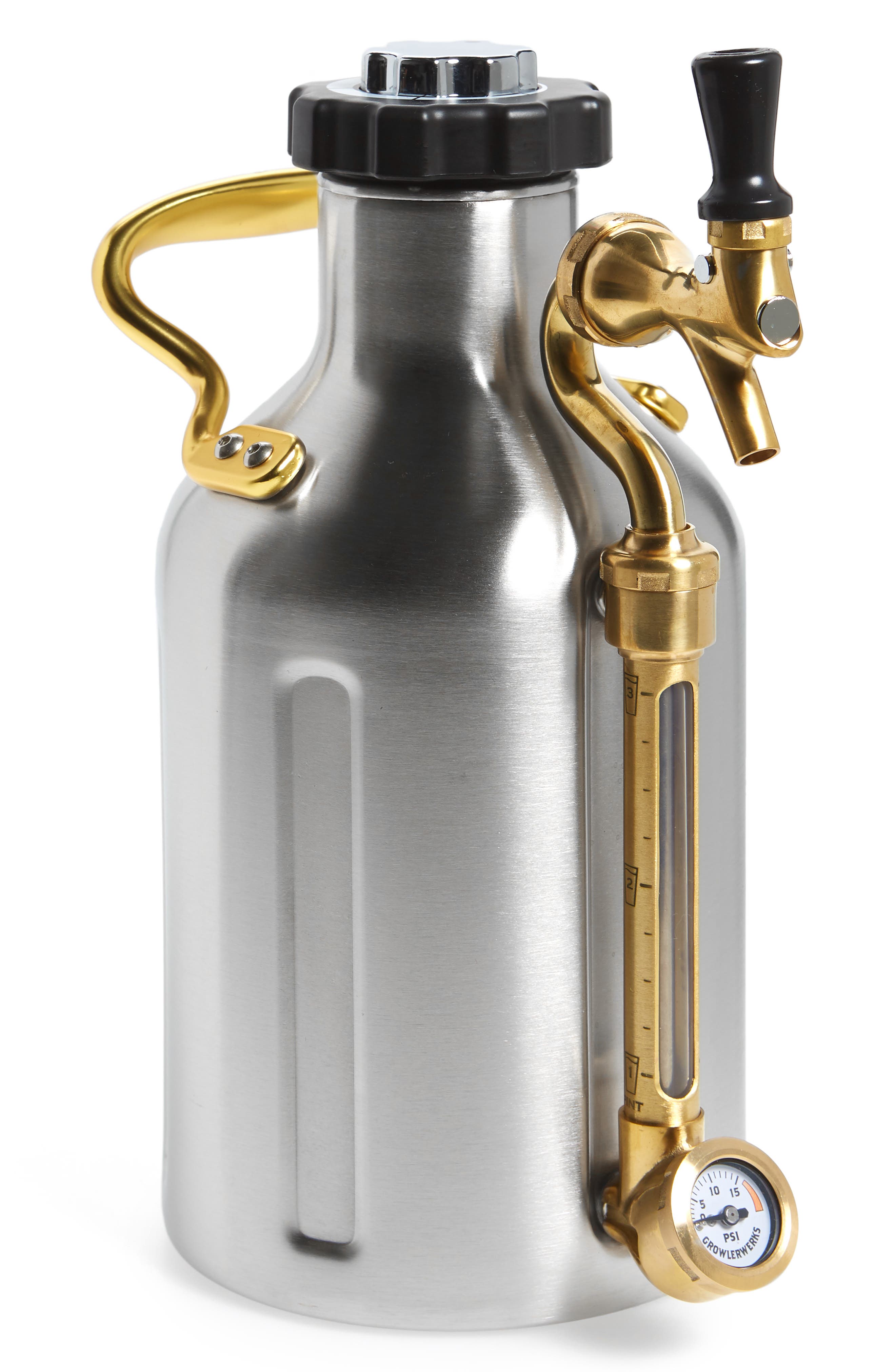 GrowlerWerks uKeg™ 64Ounce Stainless Steel Pressurized Mini Keg