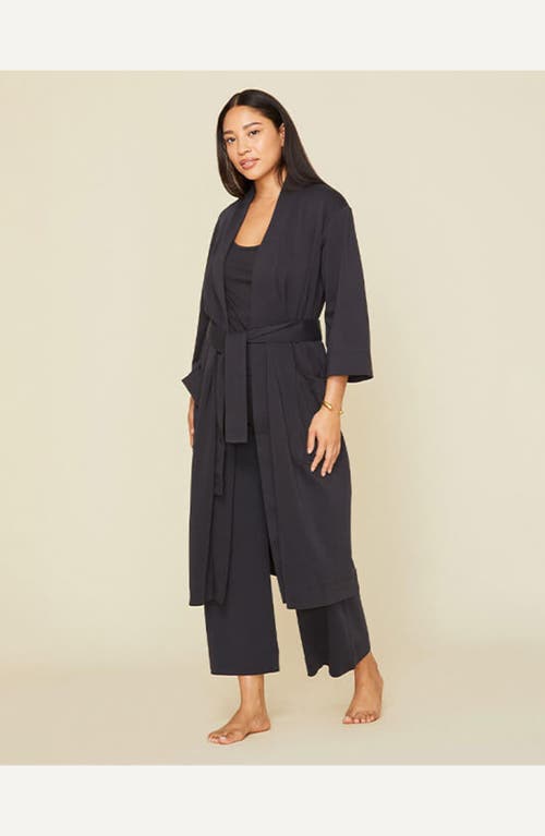 Shop Subset Essential Robe In Graphite