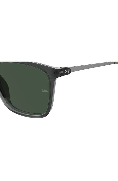 Shop Under Armour Uareliance 56mm Polarized Square Sunglasses In Mountain Green/green