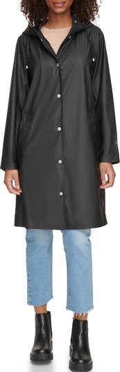Levi's® Water Resistant Hooded Long Rain Jacket | Nordstrom
