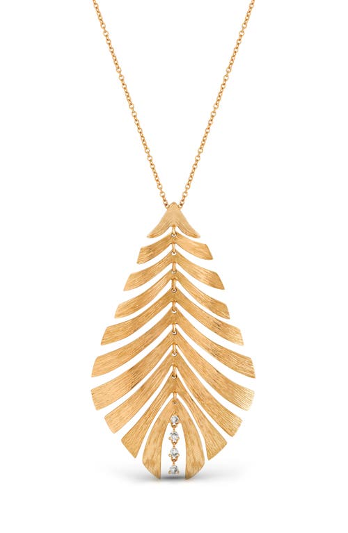 Hueb Bahia Diamond Pendant Necklace in Pink Gold at Nordstrom, Size 18