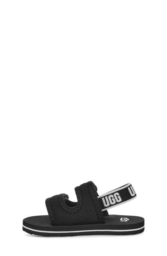 Shop Ugg Kids' Lennon Slingback Sandal In Black