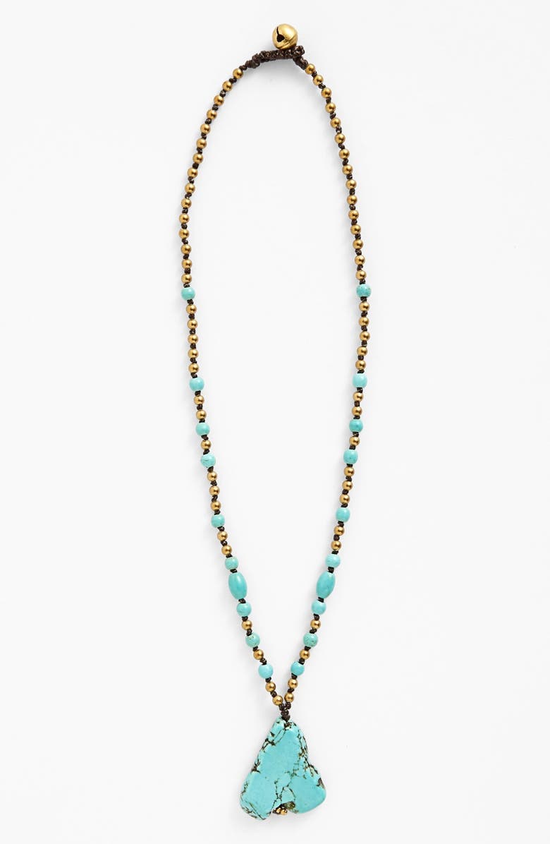 PANACEA Nugget Necklace, Main, color, TURQUOISE
