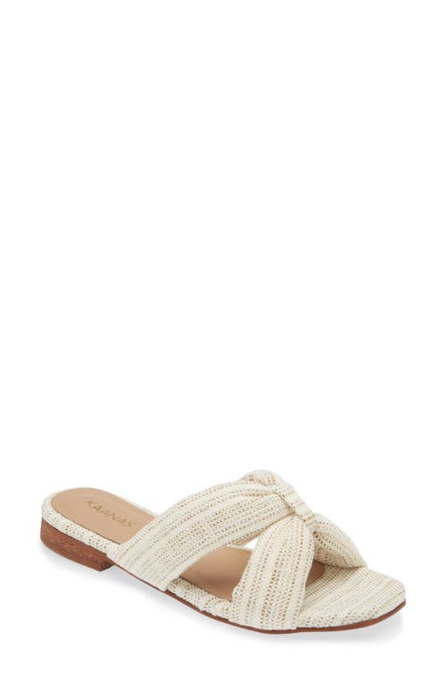 Pacifico Slide Sandal in Ivory