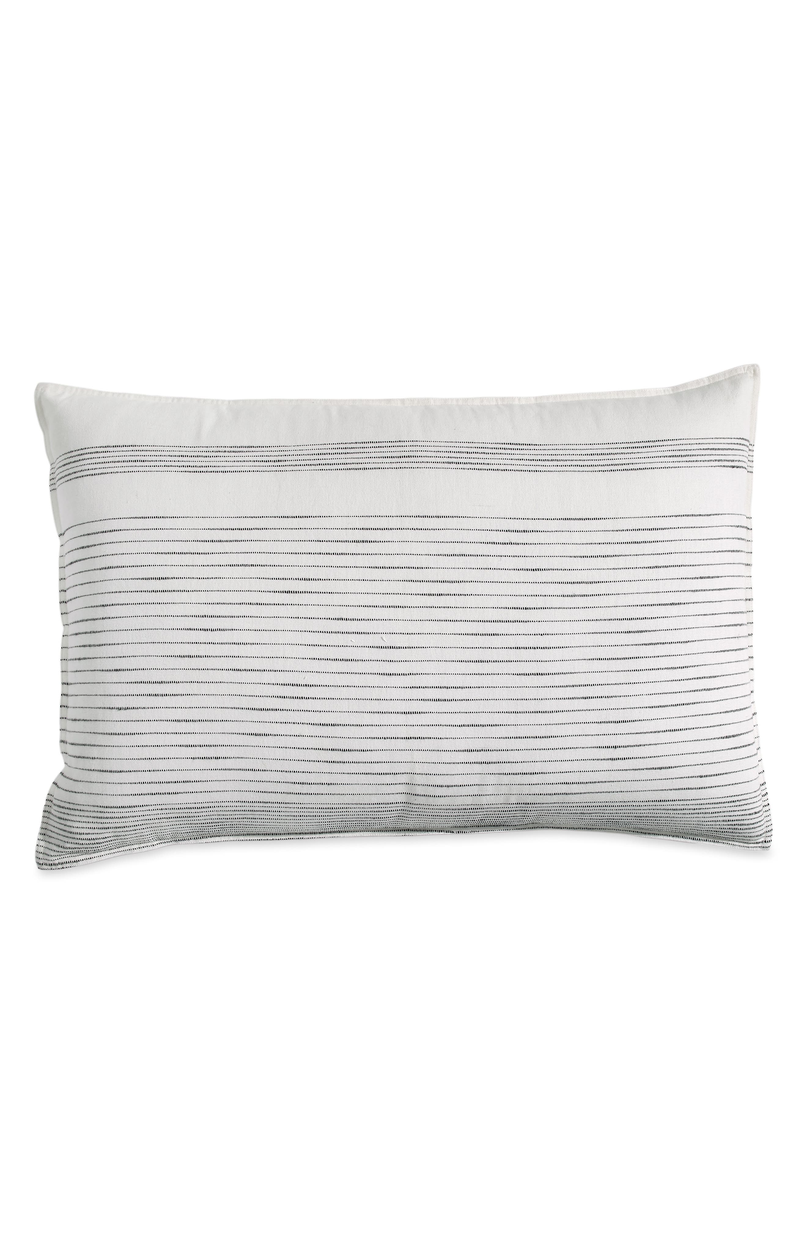 dkny pure woven stripe sham