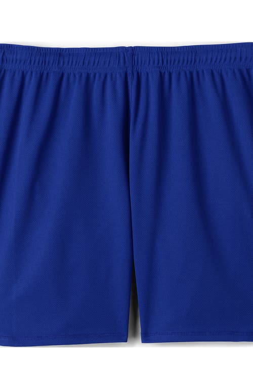 Shop Lands' End School Uniform  Mesh Gym Shorts In Cobalt