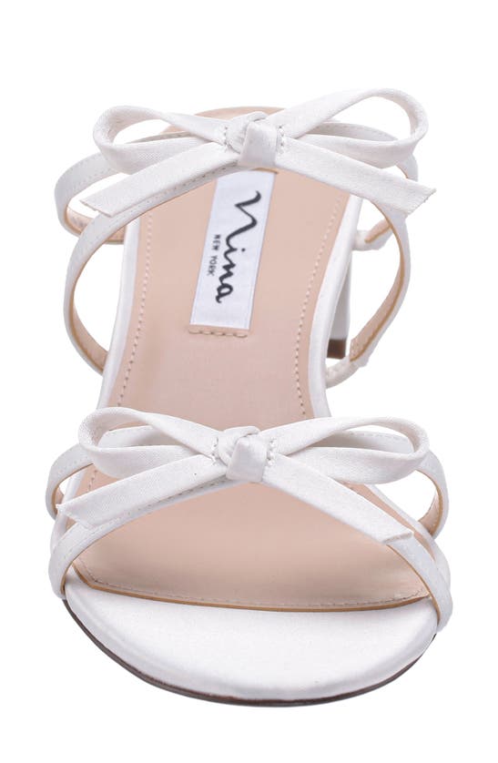 Nina Gaby Slide Sandal In Ivory