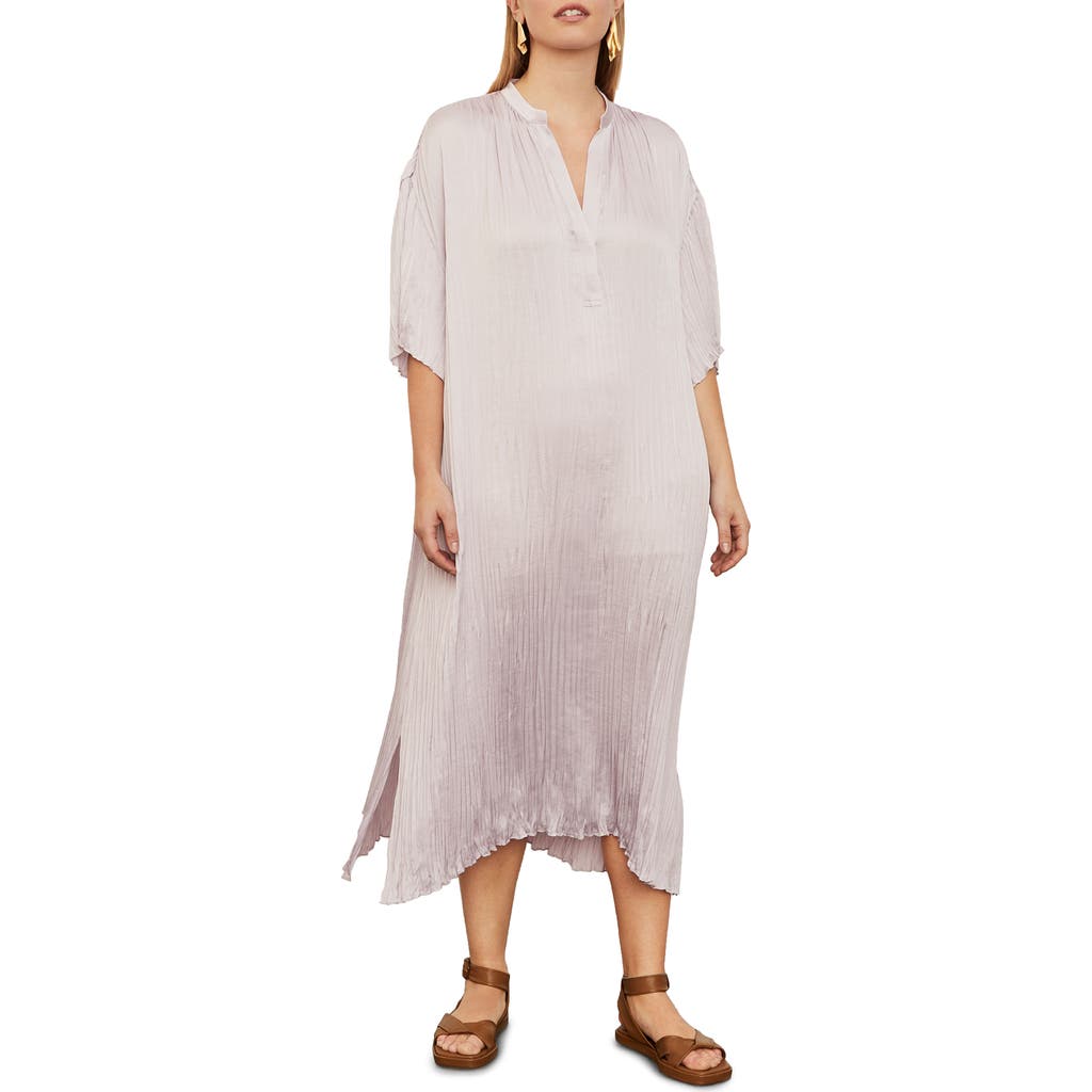 Vince Plus Crushed Band Collar Dress In Violetta