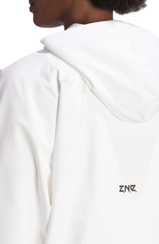 Shop Adidas Originals Adidas Z.n.e. Zip-up Hoodie In White