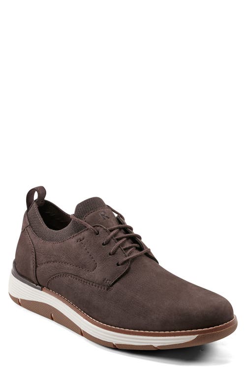 Shop Rockport Lukah Sock Derby In Dark Brown