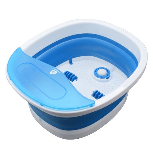 Pursonic Collapsible Wireless Footbath Spa Massager In White
