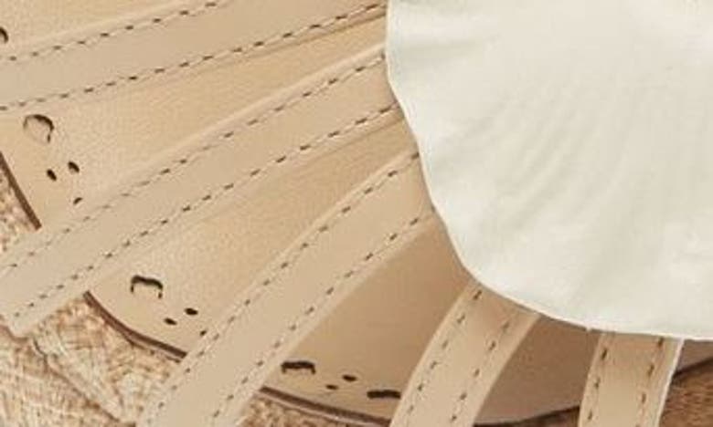 Shop Larroude Larroudé Magnolia Ankle Strap Platform Wedge Sandal In Ivory