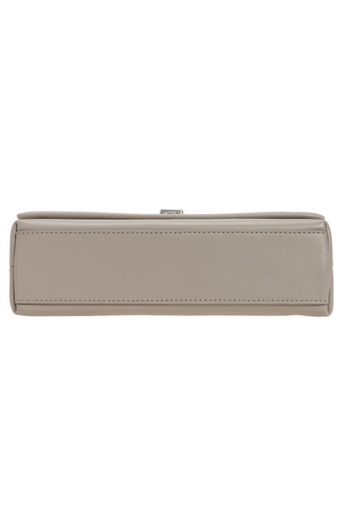 Shop Marc Jacobs The Dual Chain Leather Wallet On A Chain In Cement