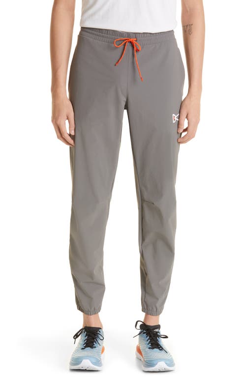 District Vision Zanzie Water Resistant Stretch Nylon Joggers in Charcoal