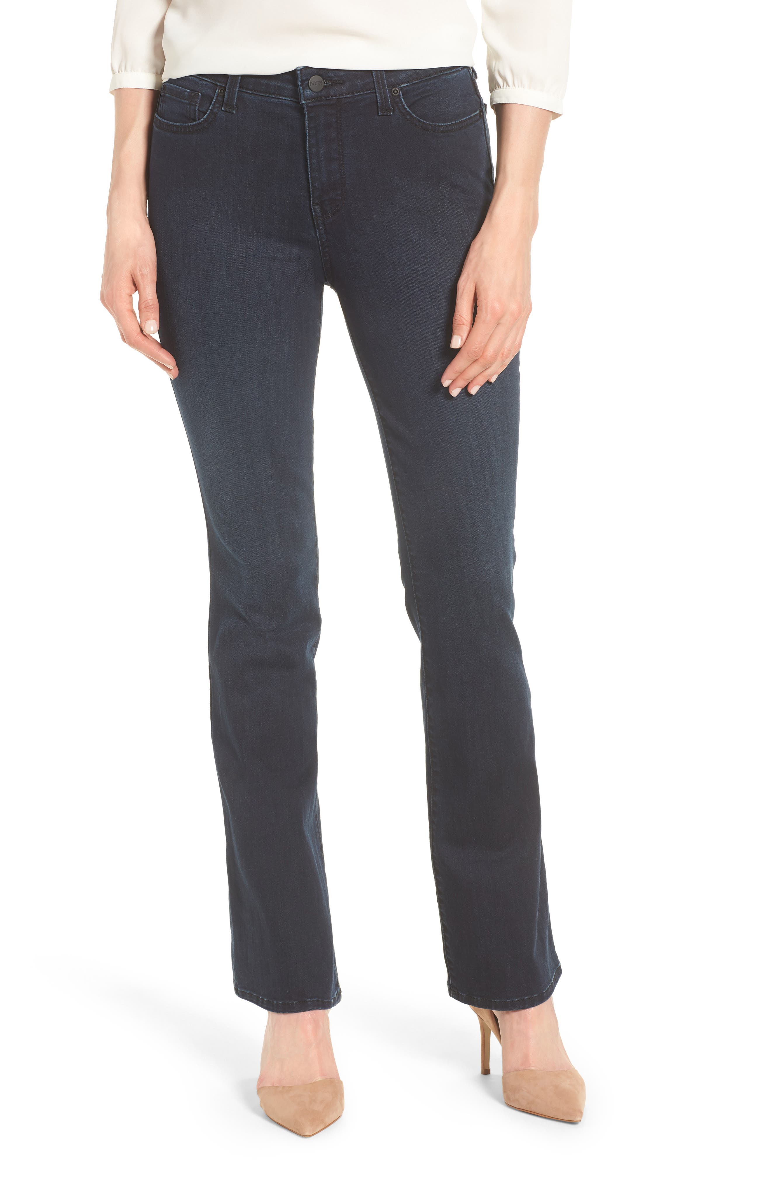 nydj barbara bootcut jeans black