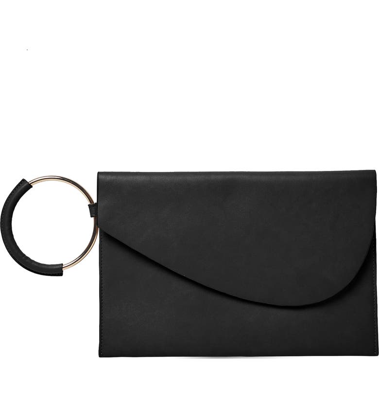 URBAN ORIGINALS Paris Nights Vegan Leather Clutch, Main, color, 001