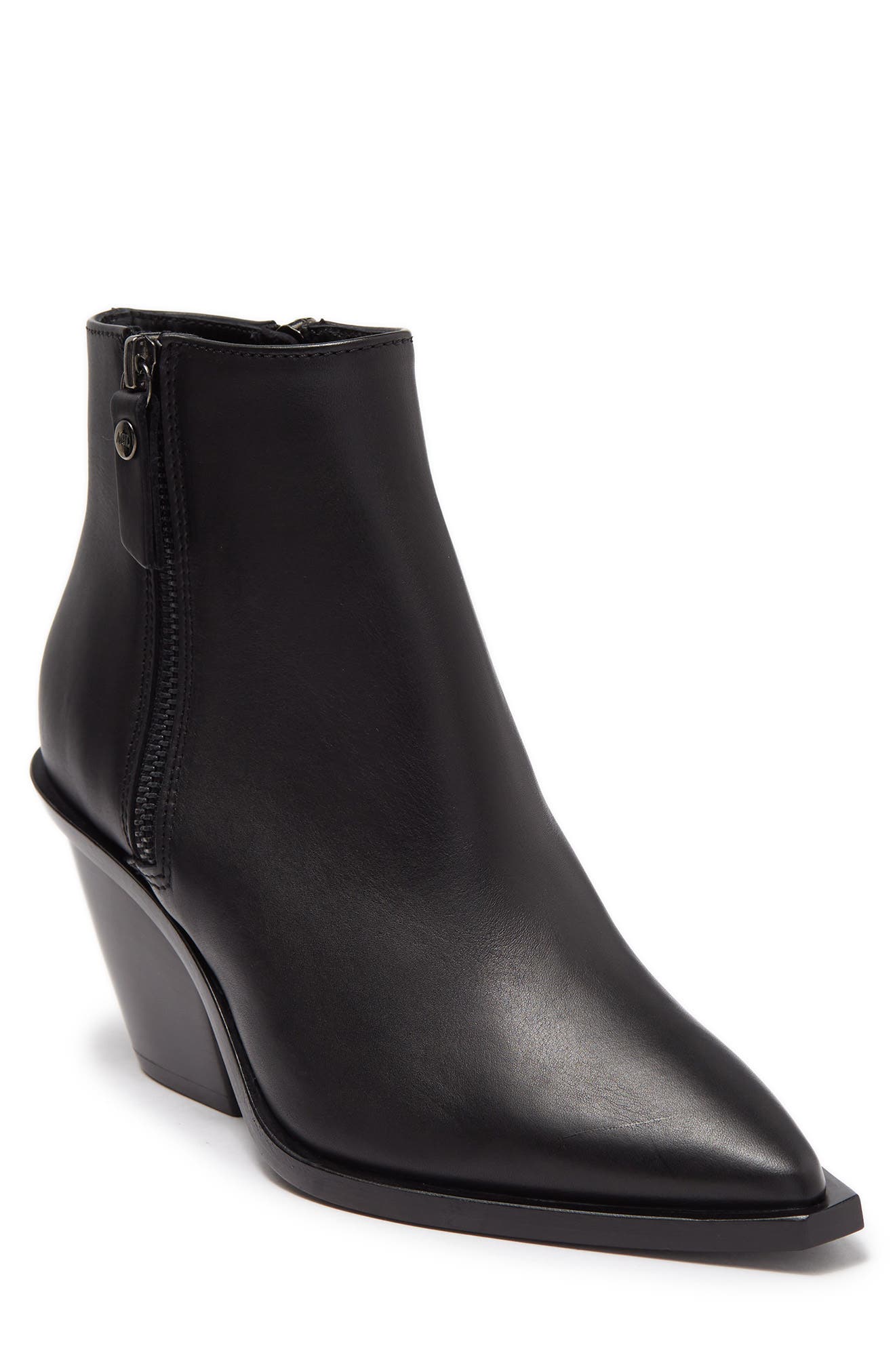 agl block heel bootie