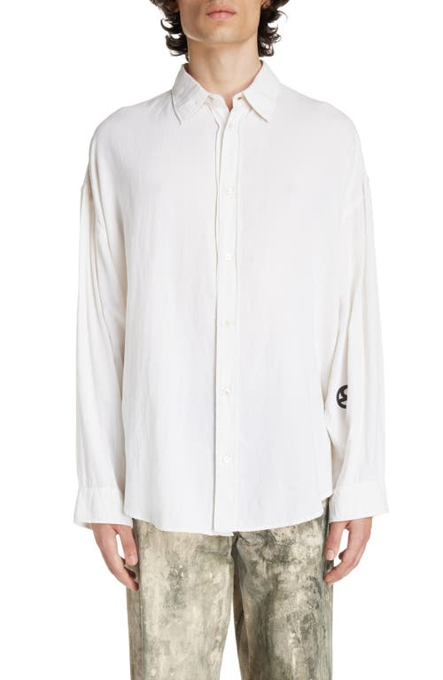 Acne Studios Oversize Button-Up Shirt White at Nordstrom, Us